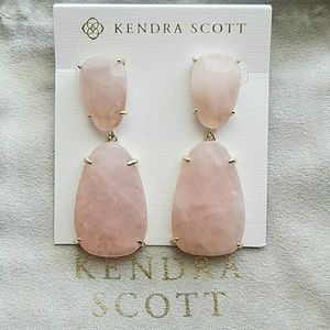 Kendra Scott rose gold Katie earrings